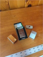 Collection of Zippo items
