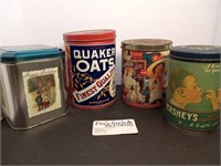 CLASSIC VINTAGE OATMEAL/COOKIE STORAGE CANNISTERS
