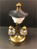 Salt & Pepper shakers metal lamp holder see pics