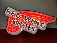 35" VINTAGE RED WING SHOES LIGHT UP SIGN