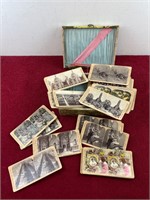 COLLECTION OF ANTIQUE STEREO-VIEW CARDS