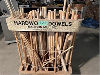 Entire Rack Full of Hardwood Dowels