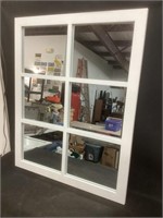 6 Pane Framed Mirror,24.5" by 30.5”