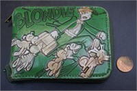 Vintage KFS "Blondie" Cartoon Green Wallet