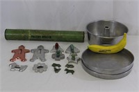 Vintage Cookie Cutters, Stainless Bakeware