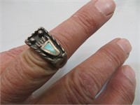 Vintage Native American Bear Claw Ring Size 9.5