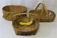 Classic Plastic Lined Longaberger Baskets