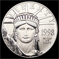 1998 1oz Platinum Liberty $100 CHOICE PROOF