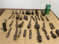 Large Group of Leather Hole Punching Tools Dies