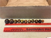 Vintage marbles look like stone various sizes