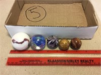 Vintage large marbles (5)