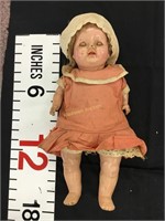 Vintage Petite Doll. Sleepy eyes , cloth body,