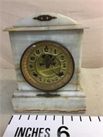 Mantle clock Waterbury Clock Co.stone - untested