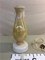 Vintage glass lamp used to be electric. Needs
