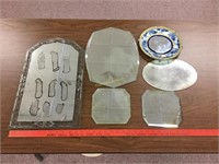 Vintage beveled mirrors and others