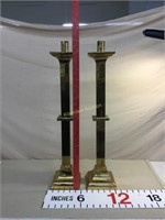 Brass tall candle holders