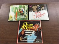 Vinyl records- Christmas and organ music (3) sets