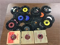 45 rpm vinyl records many different labels