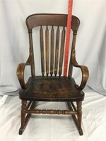 Child’s wooden rocking chair