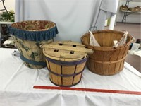 Vintage wooden fruit baskets (3)