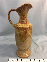 Haeger pottery ewer earth tones drip glaze