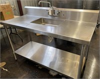 Stainless Steel Table w/ Sink