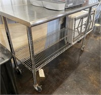 Stainless Steel Table on Casters