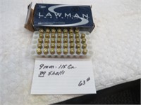 39 Lawman 9mm 115 Gauge Shells