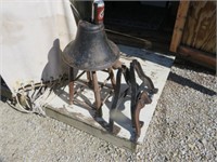 Vintage C.S. Bell & Co. No. 2 Bell w/ Mount