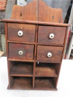 Vintage 4-Drawer Spice Cabinet