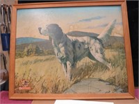 Vintage Winchester Hunting Dog Print