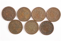 Large Cent Collection (7) pcs.