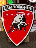 20 x 16” Porcelain Lamborghini Sign