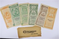 (6) 1919 Stock Certificates