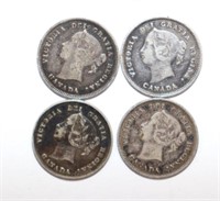 1890's Canada 5 Cent Pieces