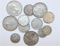 (12) Circulated Canadian Coins