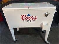 33 x 30 Rolling Metal Coors Light Cooler