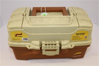 PLANO TACKLE BOX WITH NEW LURES & OTHER FISHING