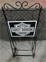 32 x 16” Metal Harley Davidson Hanging Sign