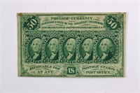50 Cent Fractional Postal Currency