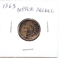 1863 Indian Head Cent C/N Variety