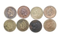 (8) Early & Better Date Indian Cents