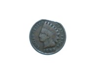 1888 Indian Head Cent, Clipped