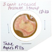 Three Cent Encased Postage Stamp, EP-33