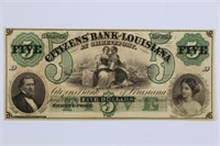 Citizen's Bank of Louisiana. $5.00. HIGH GRADE