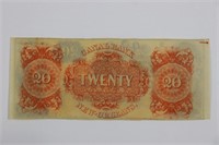 1800's $20 Canal Bank New Orleans UNC Note