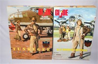 2 GI Joe Bomber Figures Tuskegee & B17