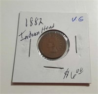 1882 Indian Head One Cent Coin