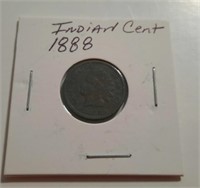 1888 Indian Head One Cent Coin