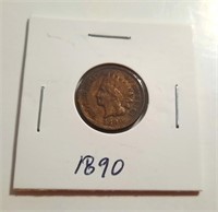 1890 Indian Head One Cent Coin